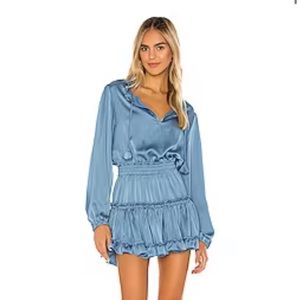 Misa Dress in Denim Steel